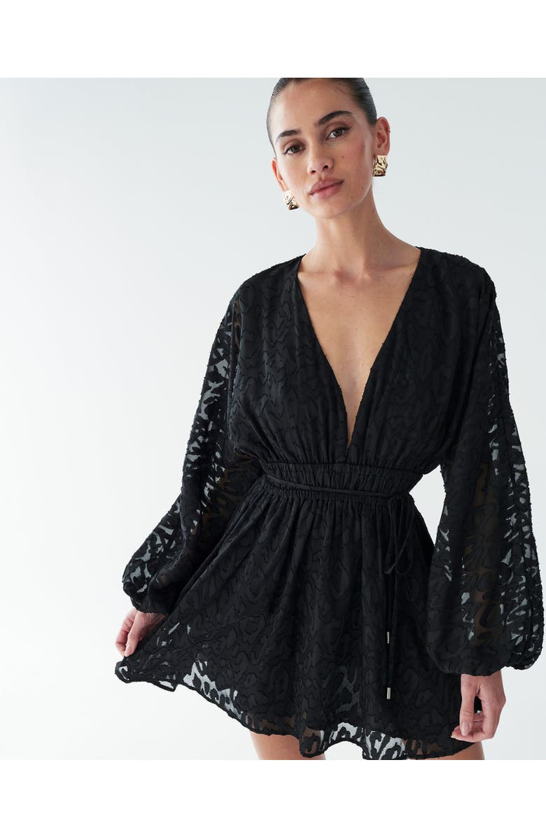 BWLDR Gracie Mini Dress, Alternate, color, Black