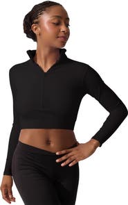 CAPEZIO Turtleneck Long Sleeve Top