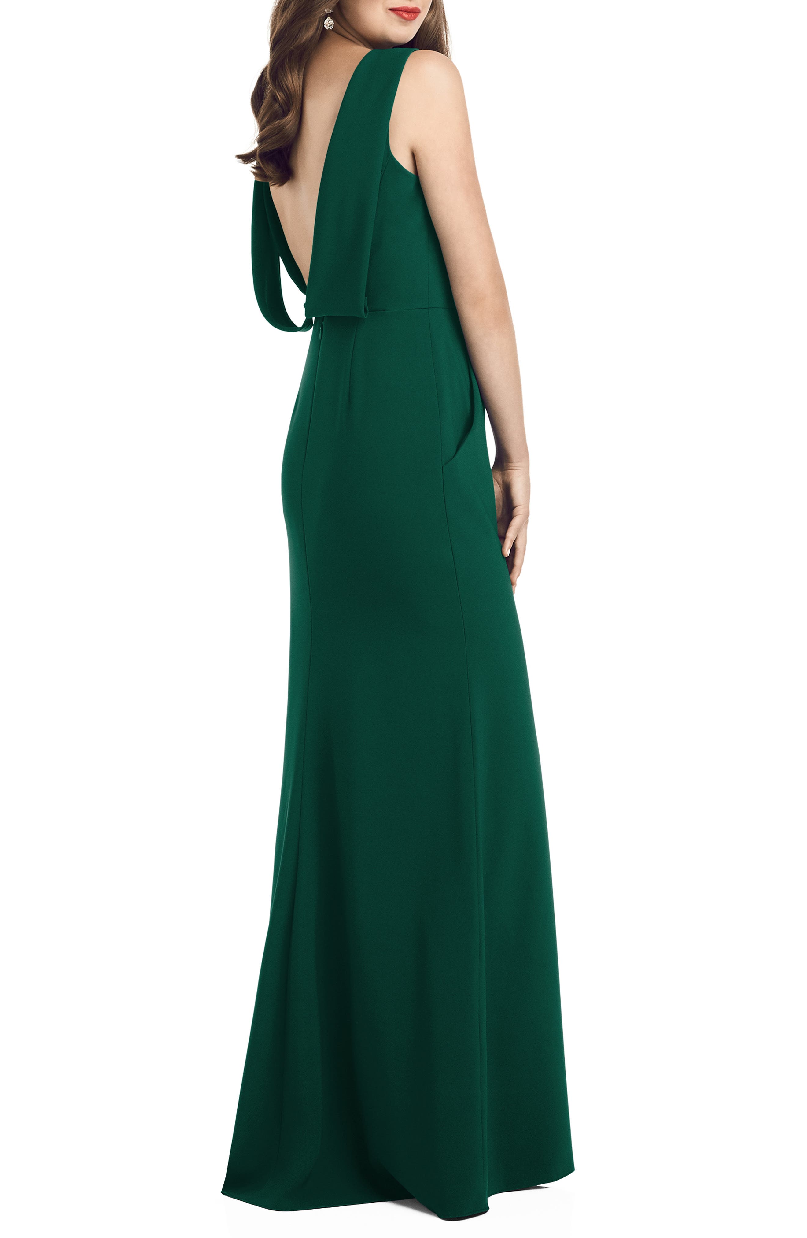 Dessy Collection Crepe Trumpet Gown | Nordstrom