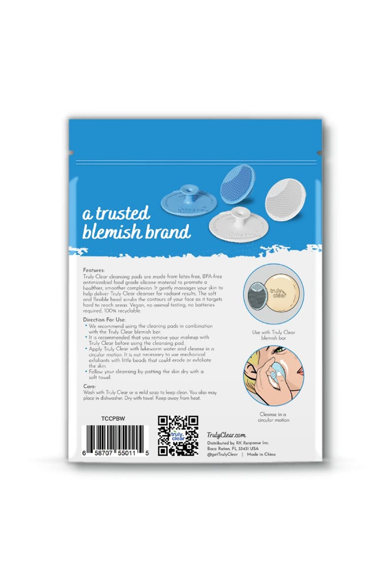 TRULY CLEAR Face Cleansing Pads, 4pc, Alternate, color, Multicolored