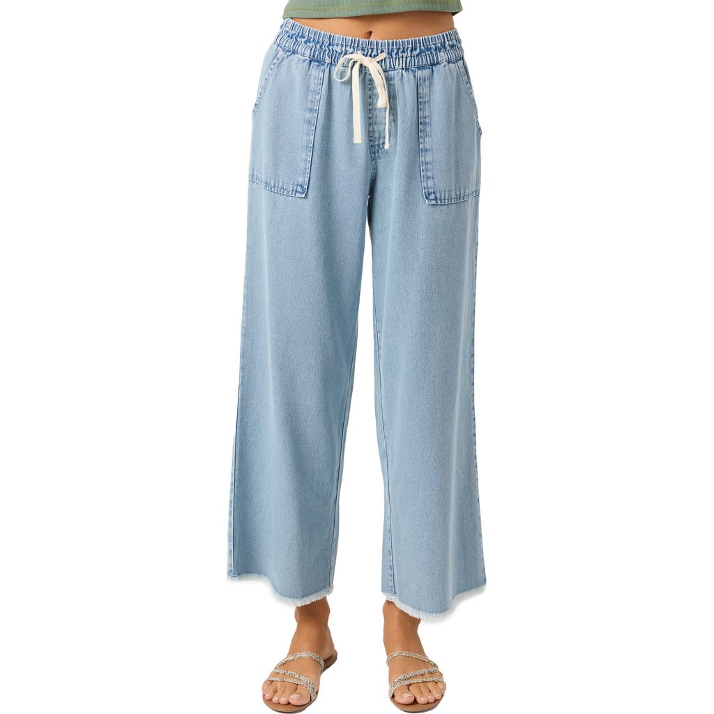 O'neill Sevie Drawstring Denim Pants In Blue
