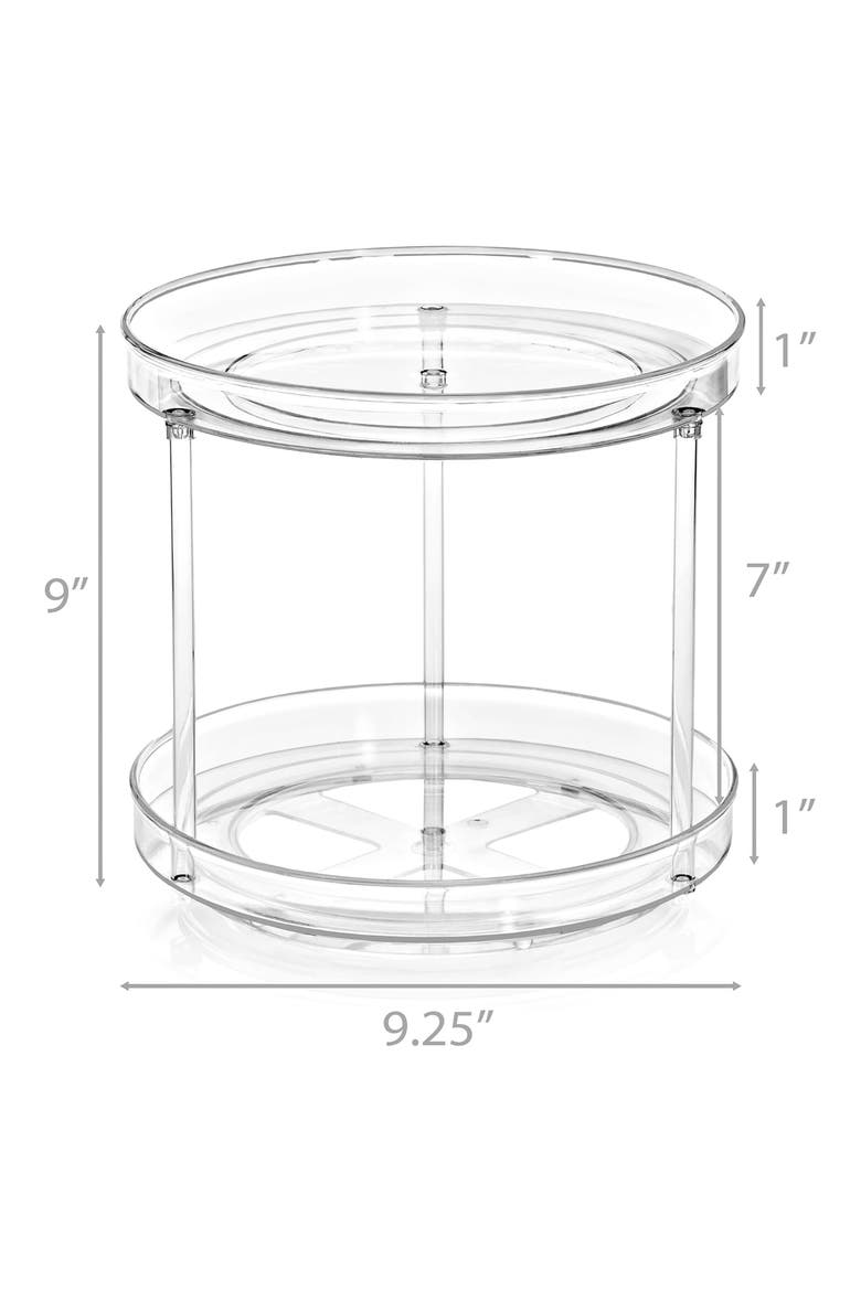 Lazy Susan Organizer Set, Alternate, color, CLEAR