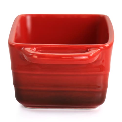 Crock-pot Appleton 6 Piece 12 Ounce Stoneware Mini Loaf Pan Baker Set In Red