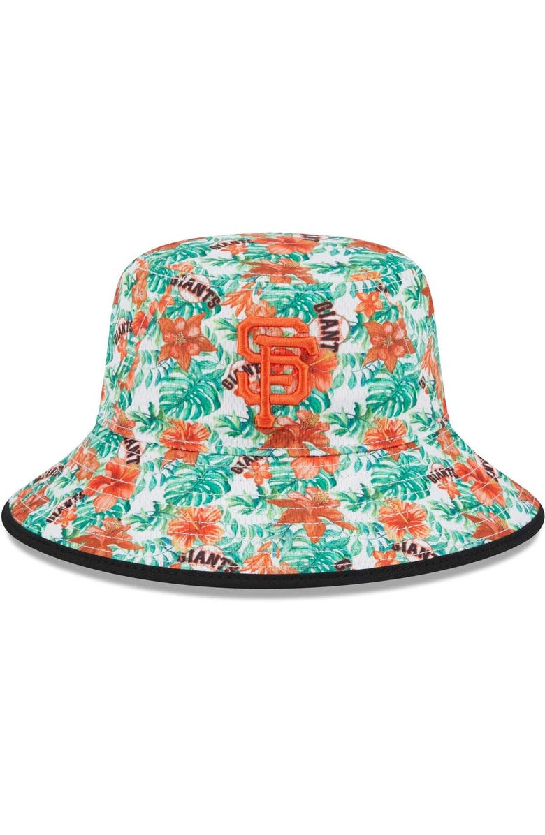 New Era Men's New Era San Francisco Giants Tropic Floral Bucket Hat, Main, color, Black