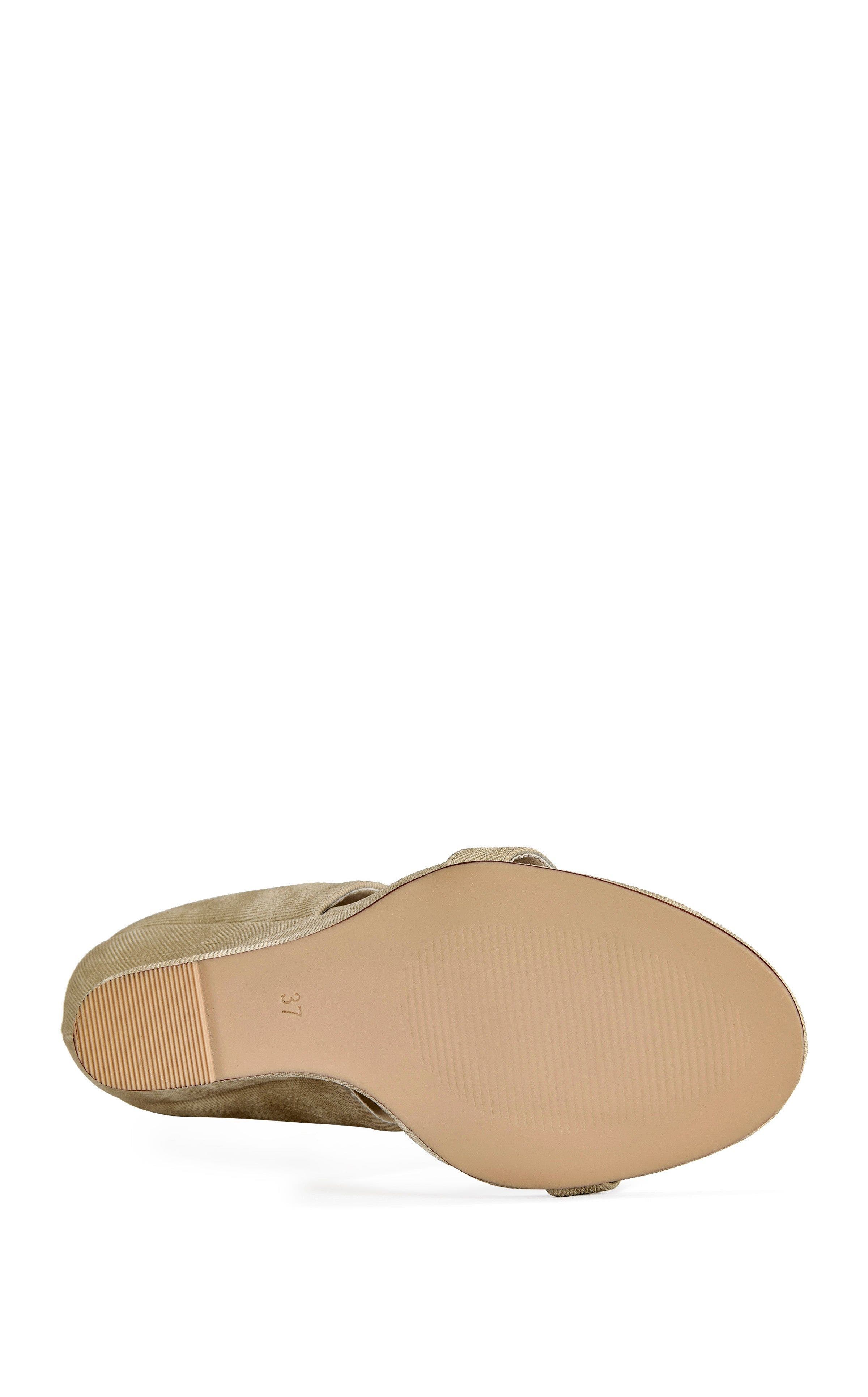 AZALEA WANG Raffaello Wedge Sandal, Alternate, color, Beige