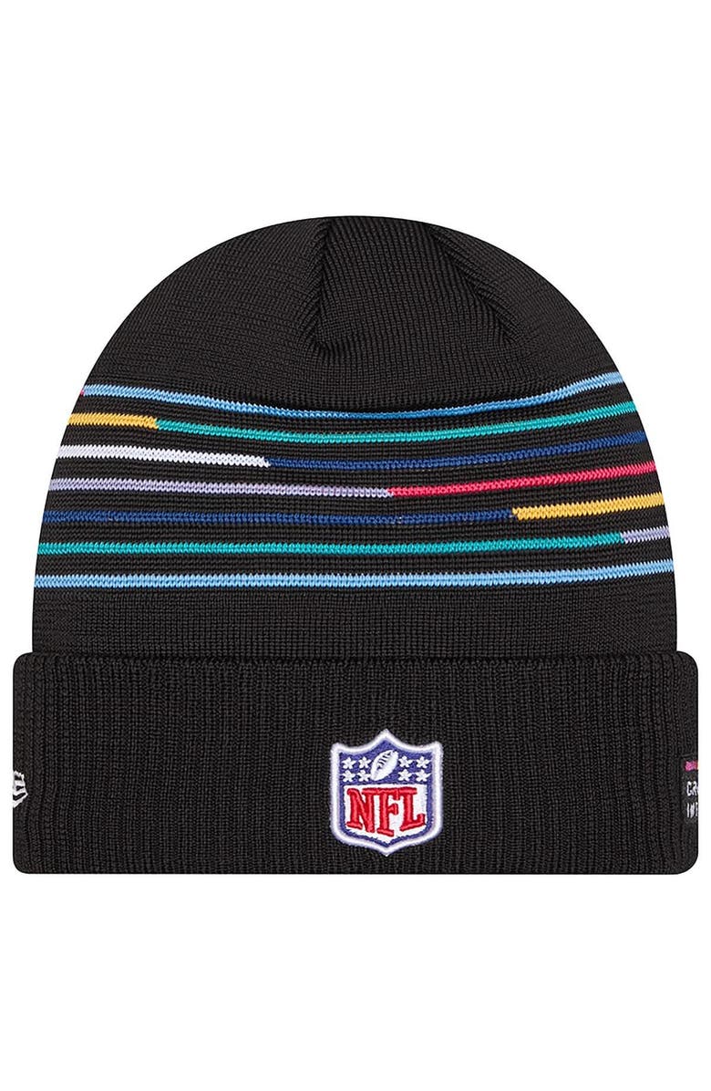 New Era Men's New Era Black Dallas Cowboys 2025 NFL Crucial Catch Cuffed Knit Hat, Alternate, color, Black