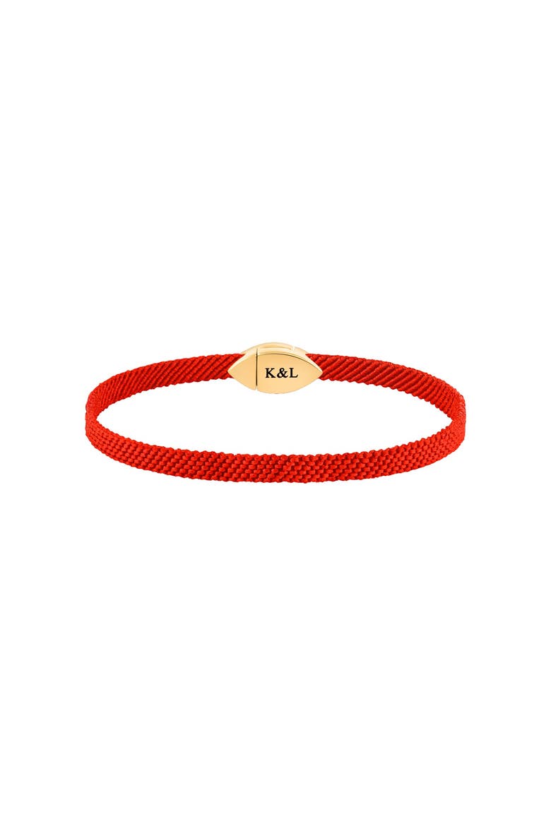Men's Evil Eye Red String Adjustable Bracelet Grounded Protection, Alternate, color, Red/Gold