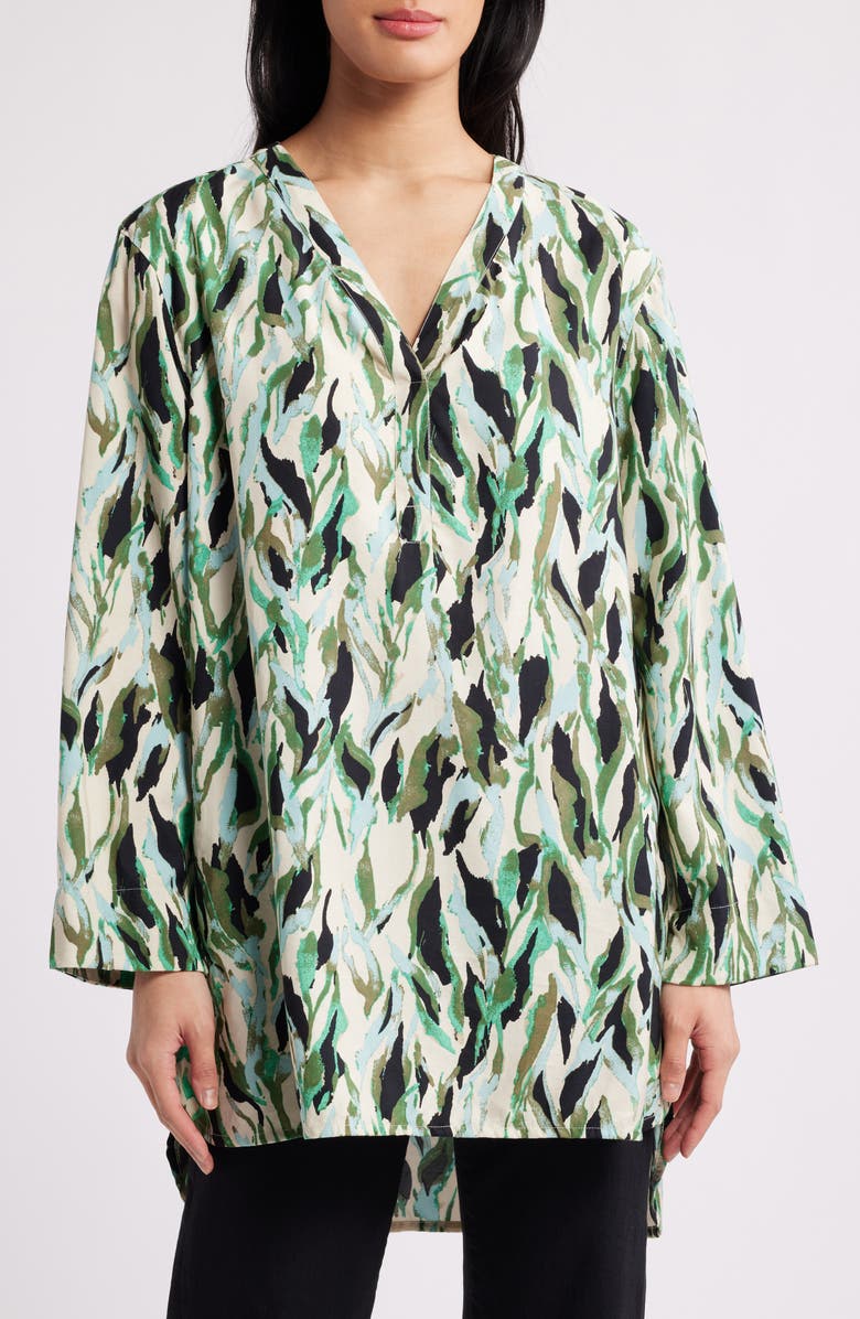 Masai Copenhagen Givula Abstract Print Long Sleeve Tunic, Main, color, 