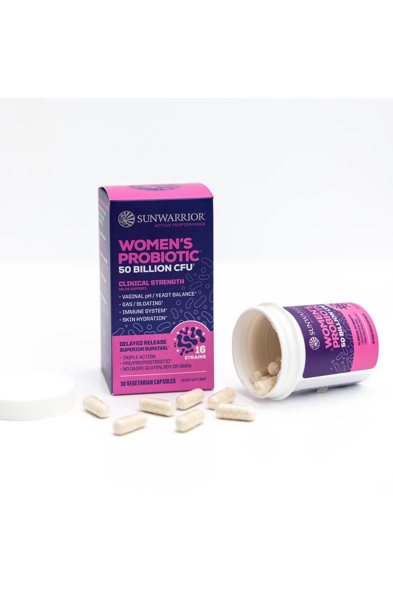 Active Performance Women's Probiotic Capsules, 50 Billion CFU, 30ct Bottle, Alternate, color, No Color