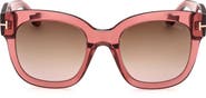 TOM FORD 56mm Gradient Cat Eye Sunglasses