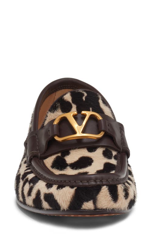 Valentino Garavani Vlogo Signature Genuine Calf Hair Loafer