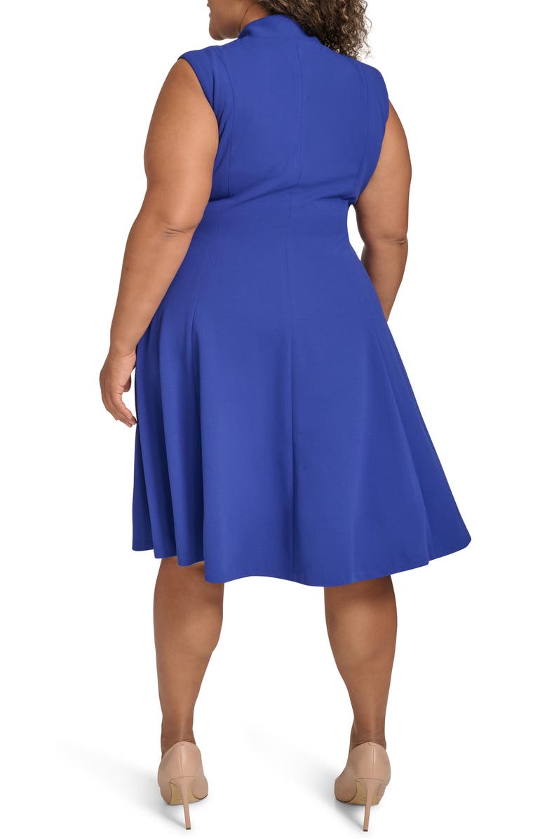 Calvin Klein V-Neck Sleeveless Fit & Flare Dress, Alternate, color,