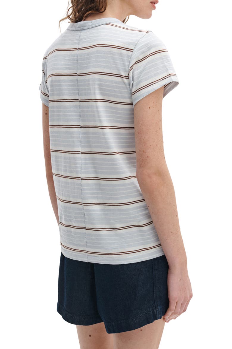 The Slub Stripe Cotton T-Shirt, Alternate, color, LIGHT BLUE MULTI