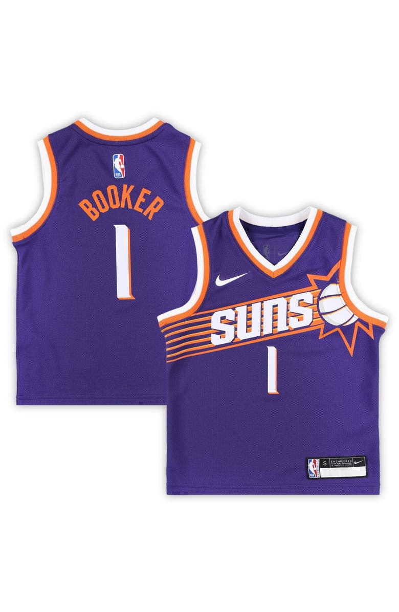 Nike Preschool Nike Devin Booker Purple Phoenix Suns Swingman Player Jersey - Icon Edition, Main, color, Purple