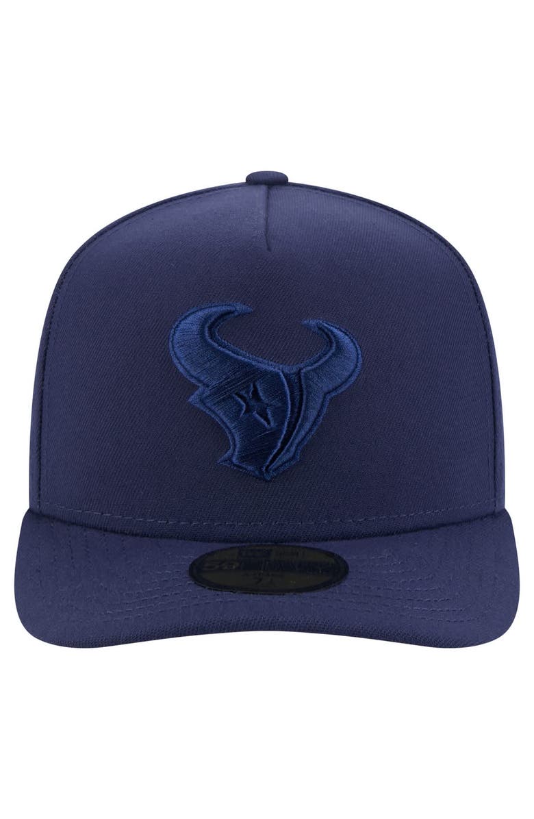 New Era Men's New Era Navy Houston Texans Color Pack A-Frame 59FIFTY Fitted Hat, Alternate, color, 
