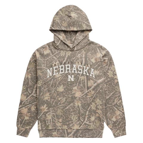 Men's Uscape Apparel  Camo Nebraska Huskers Back Bay Fleece Hoodie