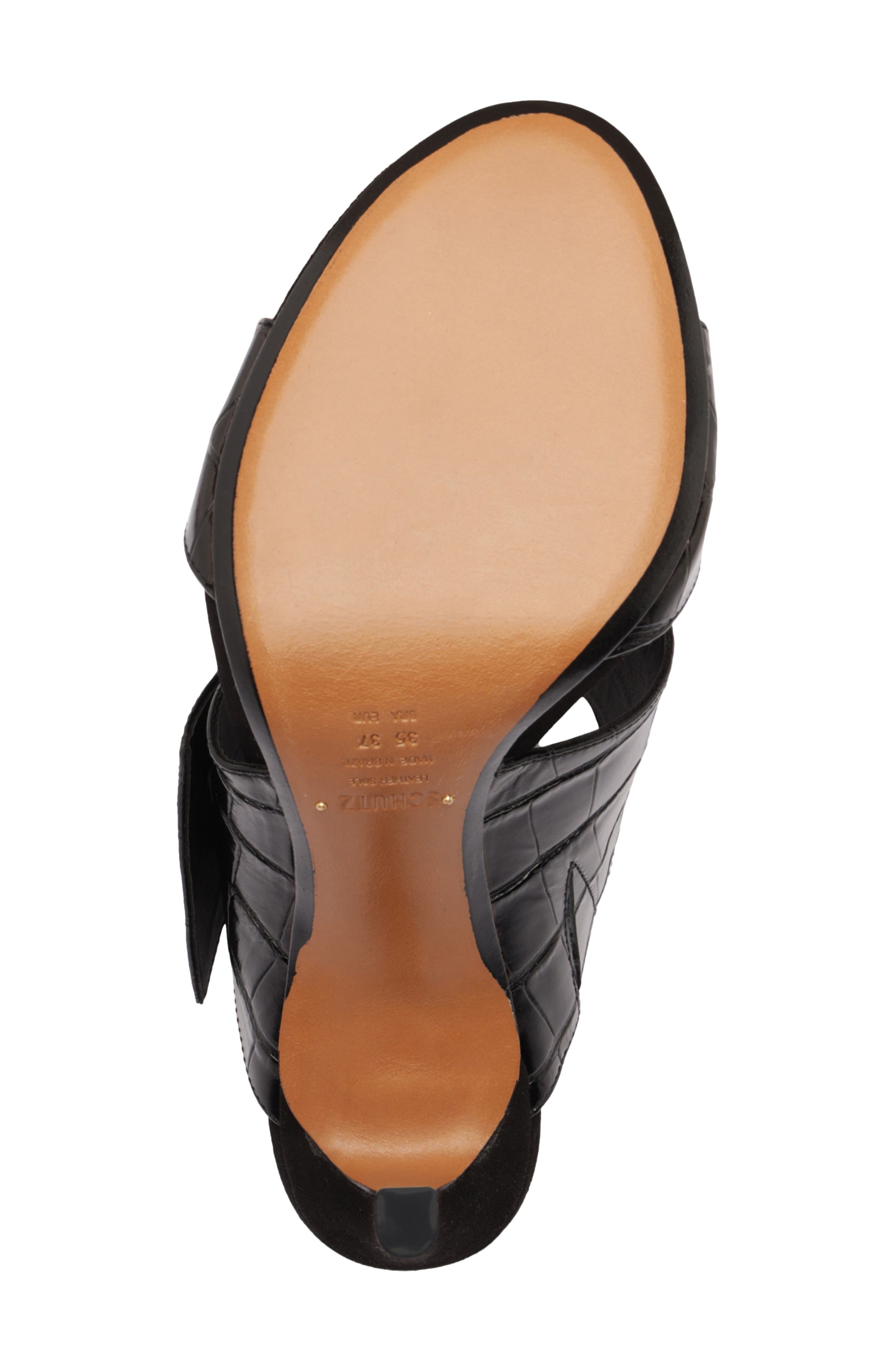 Schutz Beatrix Slide Sandal, Alternate, color, Black