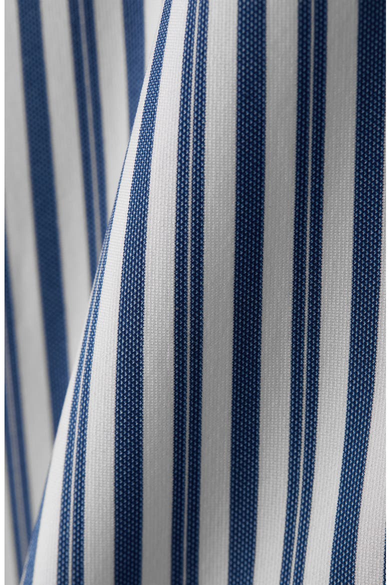Commuter Slim Fit Stripe Performance Button-Up Shirt, Alternate, color, NAVY/ WHITE VINTAGE STRIPE