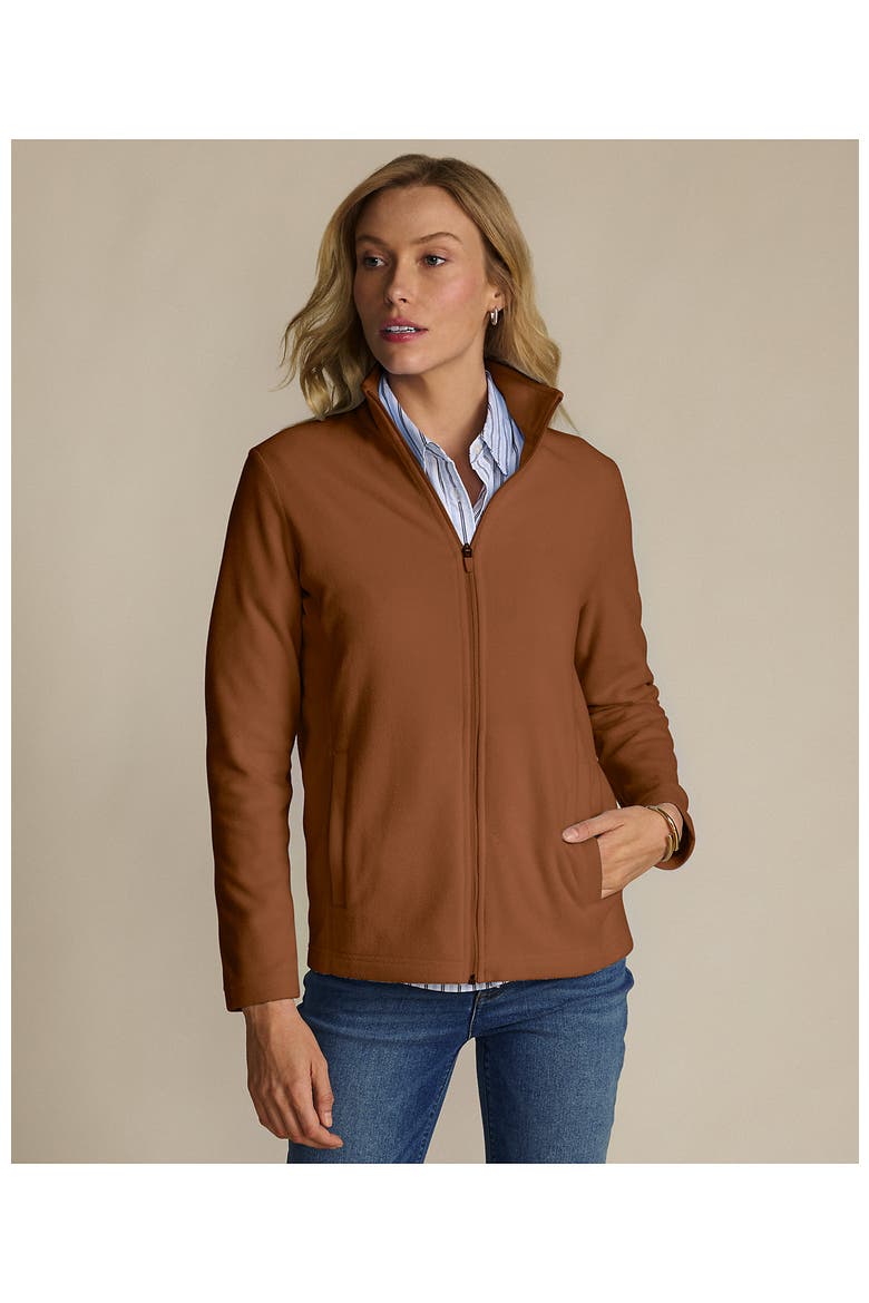 Anyweather Fleece Full Zip Jacket, Alternate, color, Rich Ginger Brown/Light Camel