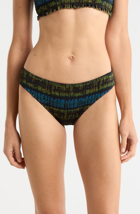 Marseille Tie Dye Smocked Bikini Bottoms