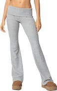 EDIKTED Sab Waffle Knit Foldover Pants