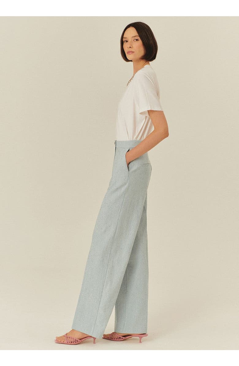 Exquise Kayleigh Glossy Accent High, Alternate, color, Blue