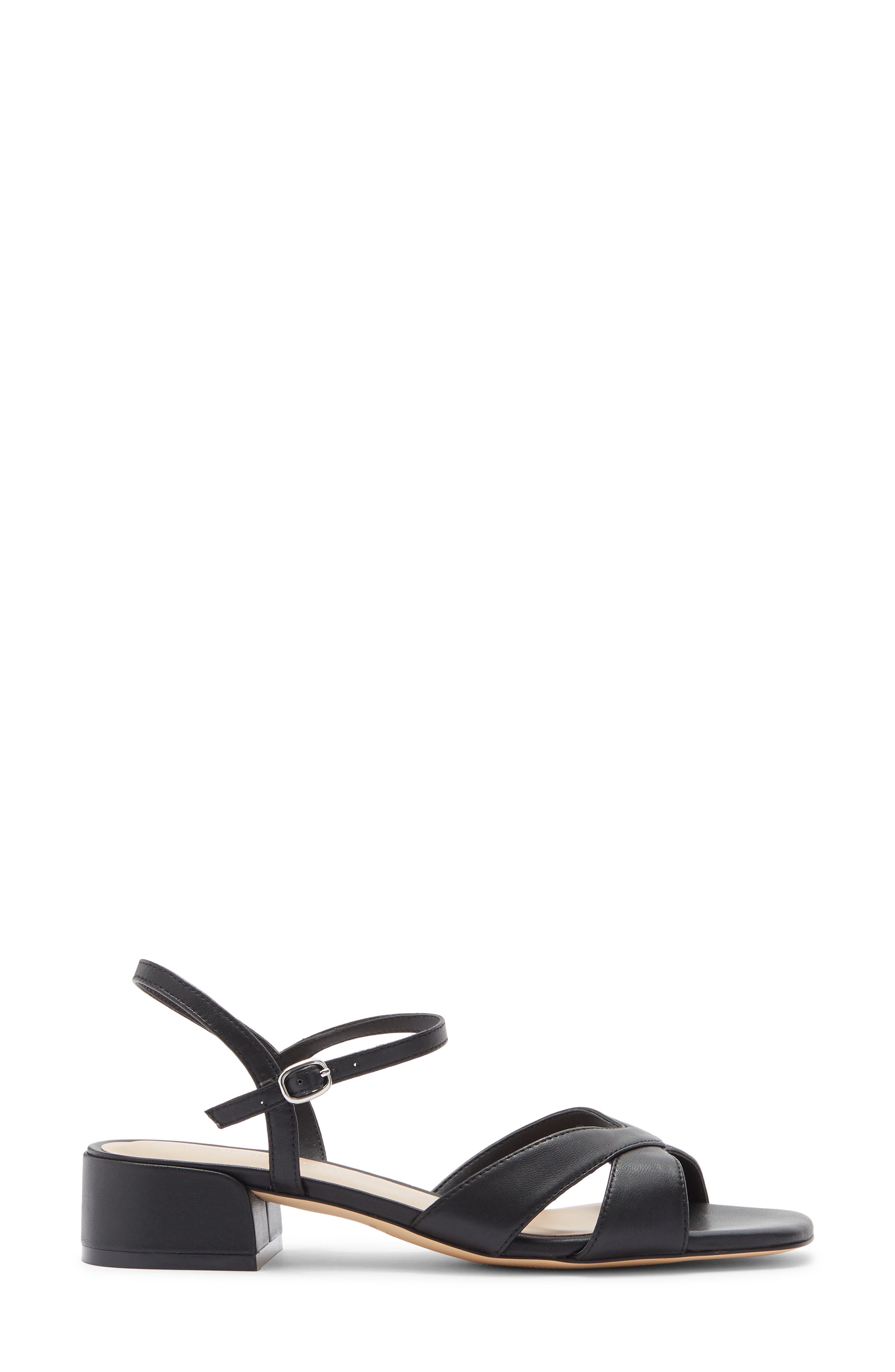 Stuart Weitzman Miami Block Heel Sandal, Alternate, color, Black