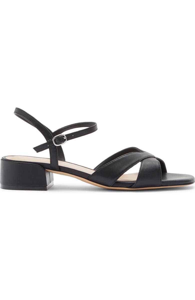 Stuart Weitzman Miami Block Heel Sandal, Alternate, color, Black