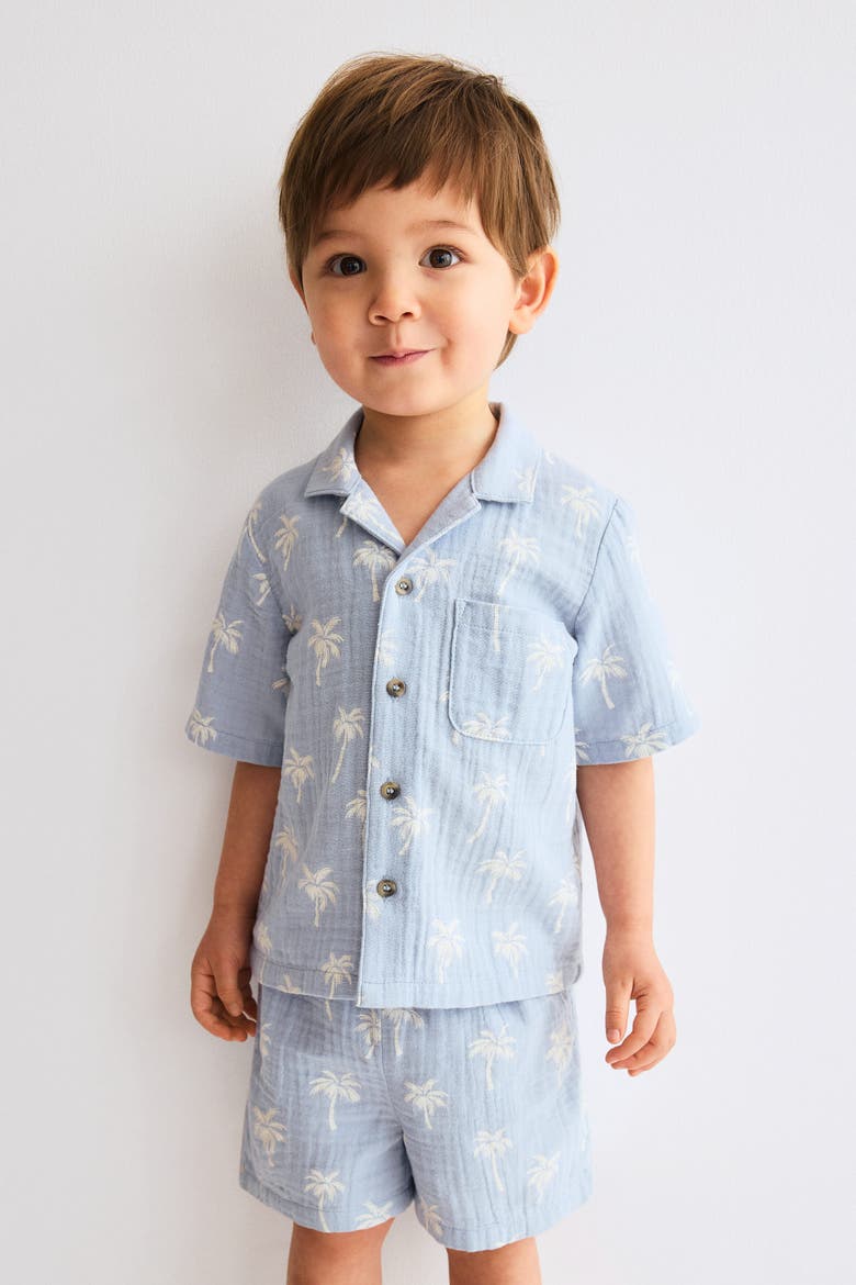 2-piece Set, Alternate, color, Light blue/palm trees