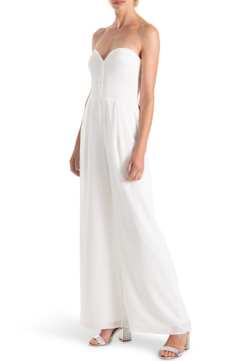 Joanna August Aretha Strapless Jumpsuit, Alternate, color, 