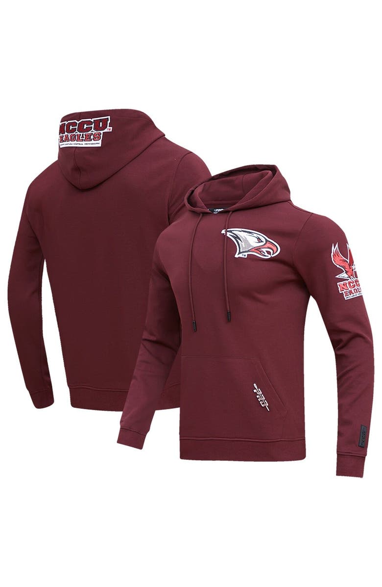 PRO STANDARD Men's Pro Standard Maroon North Carolina Central Eagles University Classic Pullover Hoodie, Main, color, Maroon