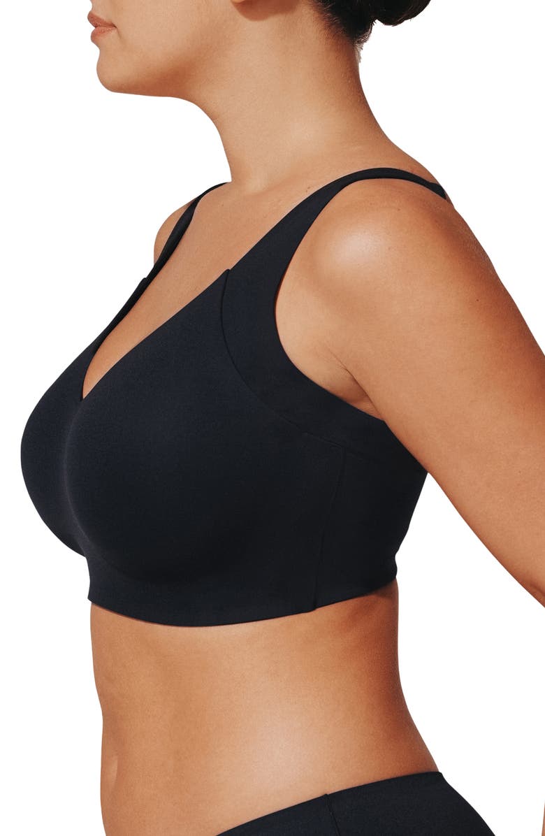 ThirdLove ComfortStretch Wireless Smoothing Bra, Alternate, color, Black