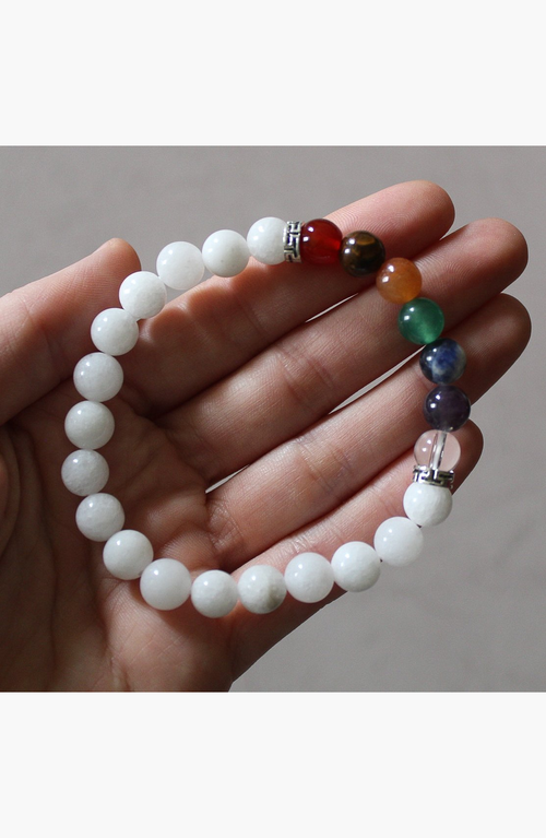 Humanist Beauty 7 Chakra Crystal Healing Bracelet In 7 Chakra