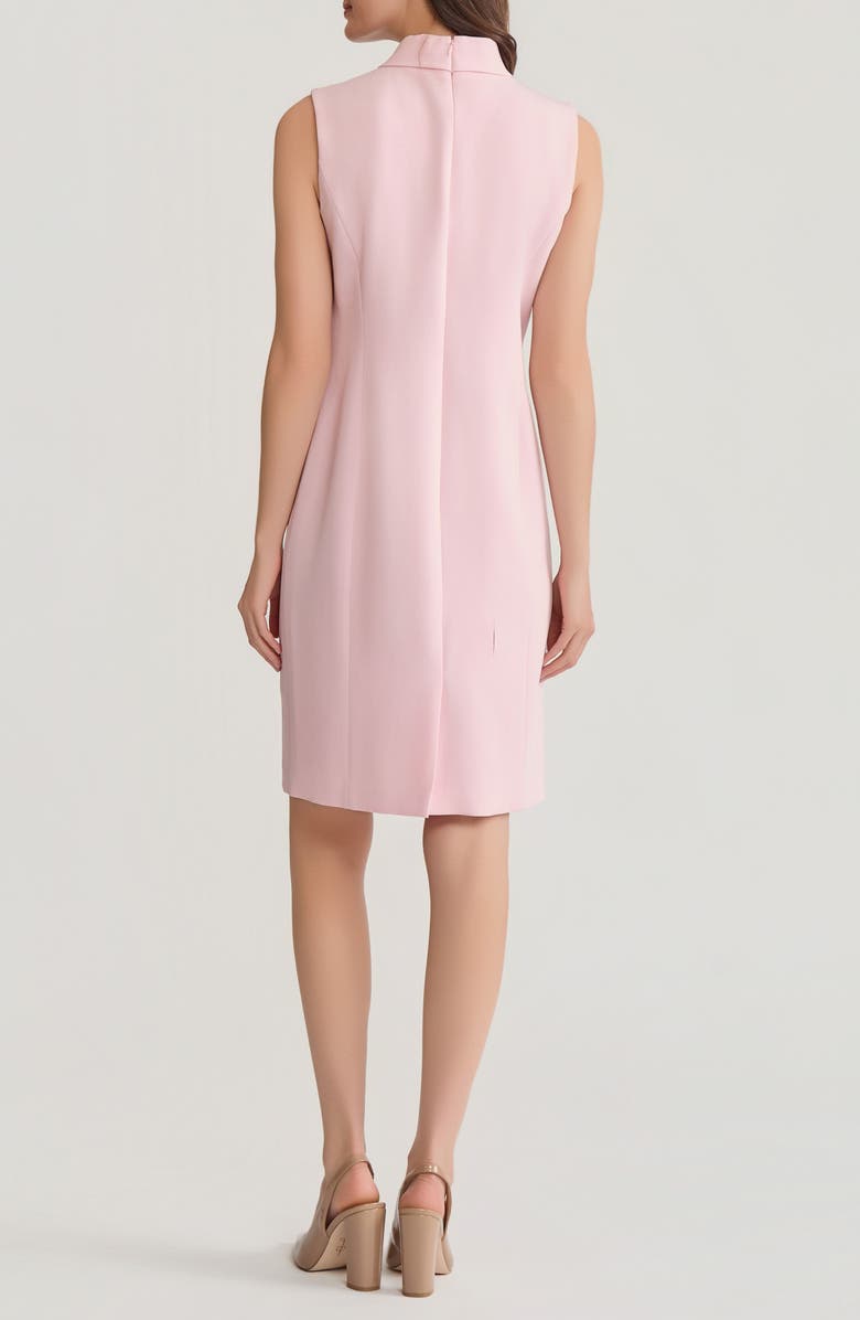KASPER Neck Tie Sleeveless Sheath Dress, Alternate, color, Tutu Pink