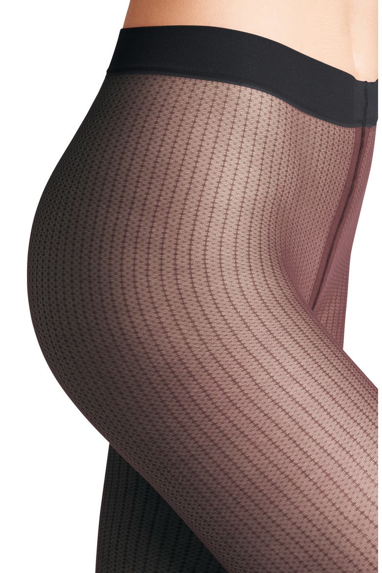 Body Chain Sheer Tights, Alternate, color, BLACK