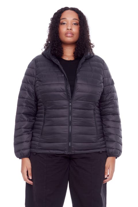 Lightweight puffer coat plus size online