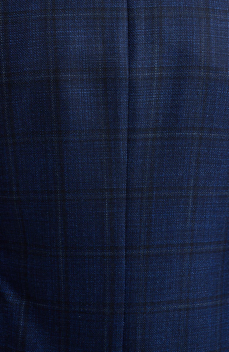 Peter Millar Crown Crafted Clyde Plaid Merino Wool & Silk Sport Coat, Alternate, color, 