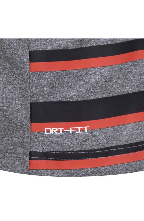 Shop 3 Brand Kids' Dri-fit Polo & Shorts Set In Carbon Heather