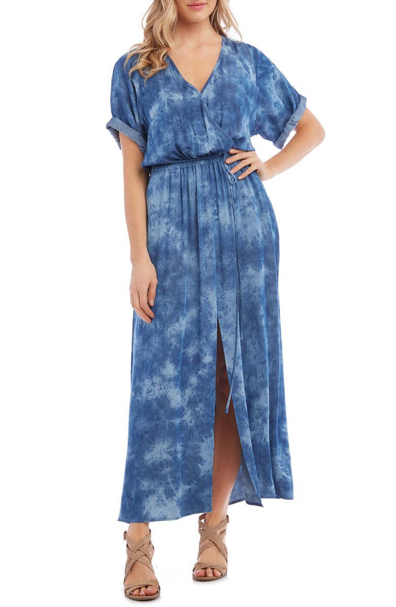 Karen Kane Tie Dye Maxi Dress, Main, color, 