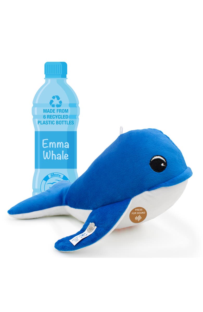 Shore Buddies Emma The Whale 12 Inch Stuffed Plush Toy, Alternate, color, Blue