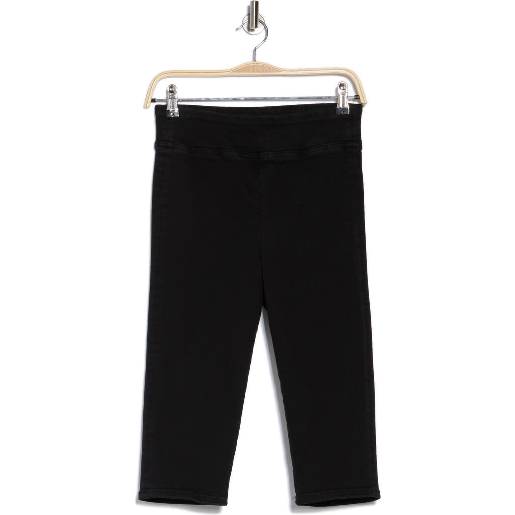 Frame The Jetset Capri Pants In Sheen Noir