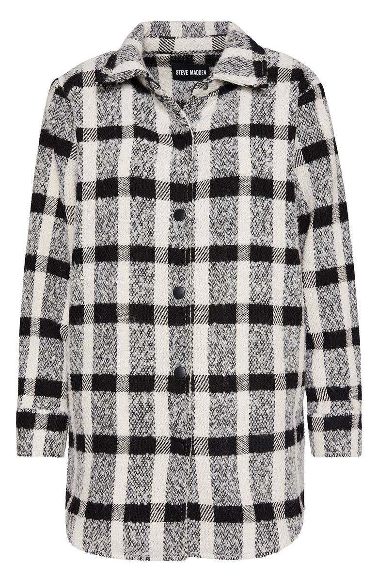 Steve Madden Eldridge Plaid Shirt Jacket, Alternate, color, 