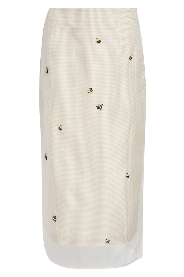 Roxane Embroidered Skirt, Alternate, color, BEES EMBROIDERY