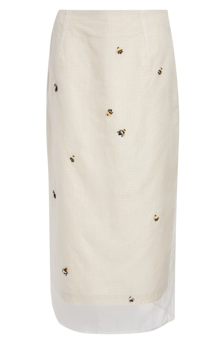 BERNADETTE Roxane Embroidered Skirt, Main, color, Bees Embroidery
