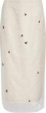 BERNADETTE Roxane Embroidered Skirt