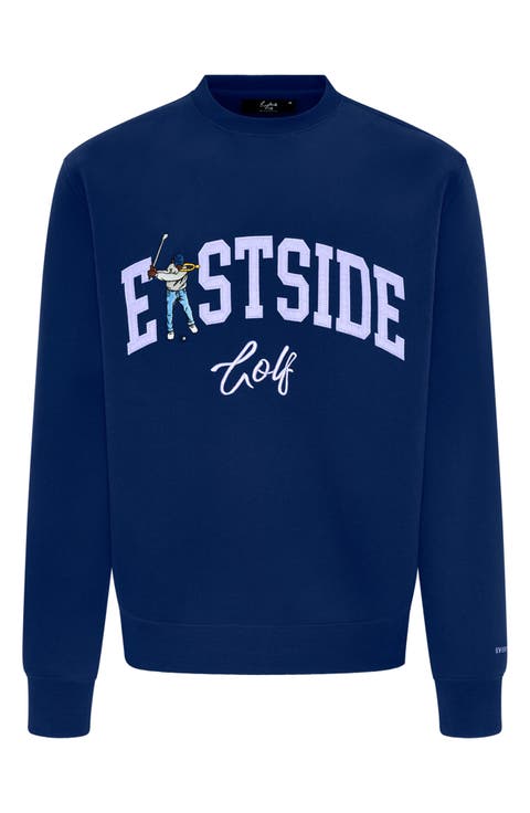 Luxe Fleece Logo Appliqué Crewneck Sweatshirt