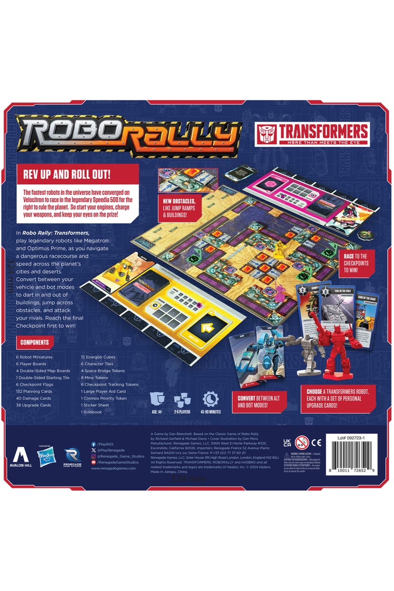 Transformers Racing Board Game, 24 Players, Alternate, color, Multicolored