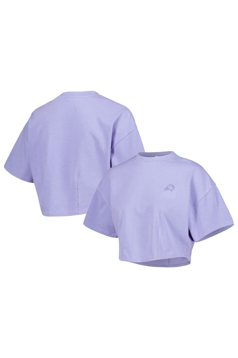 Men's Lusso Purple Phoenix Suns Nola Faded Tonal Cropped T-Shirt, Main, color, Purple