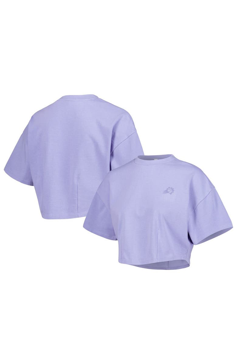 LUSSO Men's Lusso Purple Phoenix Suns Nola Faded Tonal Cropped T-Shirt, Main, color, Purple