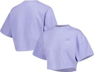 LUSSO Men's Lusso Purple Phoenix Suns Nola Faded Tonal Cropped T-Shirt
